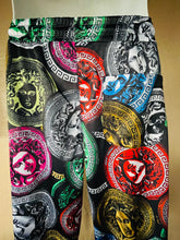 Load image into Gallery viewer, BAROQUE GOLD Italian Designer Style MEDUSA PRINT JOGGER PANTS NWT Size Small