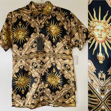 Load image into Gallery viewer, BAROQUE GOLD New ITALIAN Designer-Inspired BAROQUE MEDUSA Shirt