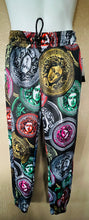 Load image into Gallery viewer, BAROQUE GOLD Italian Designer Style MEDUSA PRINT JOGGER PANTS NWT Size Small