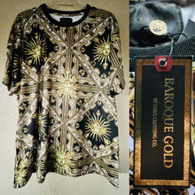 Load image into Gallery viewer, BAROQUE GOLD Unique NWT Italian Designer Style MEDUSA Print WEARABLE ART Shirt Size 3X