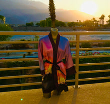Load image into Gallery viewer, PALM SPRINGS SUNSET, CALIFORNIA KIMONO