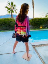 Load image into Gallery viewer, PALM SPRINGS SUNSET, CALIFORNIA KIMONO