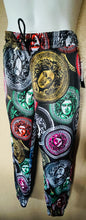 Load image into Gallery viewer, BAROQUE GOLD Italian Designer Style MEDUSA PRINT JOGGER PANTS NWT Size Small