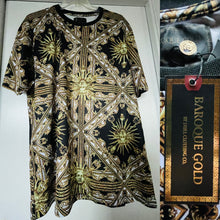 Load image into Gallery viewer, BAROQUE GOLD Unique NWT Italian Designer Style MEDUSA Print WEARABLE ART Shirt Size 3X