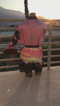 Load and play video in Gallery viewer, PALM SPRINGS SUNSET, CALIFORNIA KIMONO
