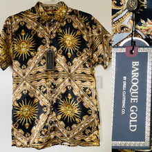 Load image into Gallery viewer, BAROQUE GOLD New ITALIAN Designer-Inspired BAROQUE MEDUSA Shirt
